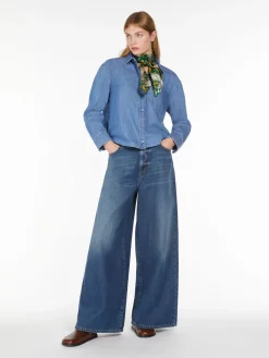 Cotton denim shirt