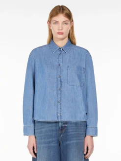 Cotton denim shirt