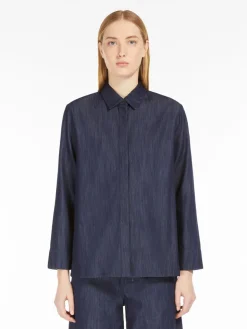 Cotton denim shirt