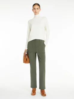 Cotton drill trousers