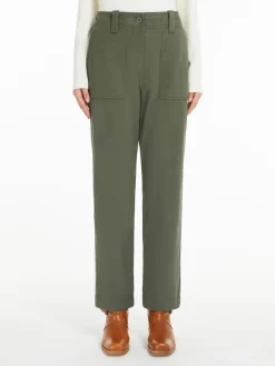 Cotton drill trousers