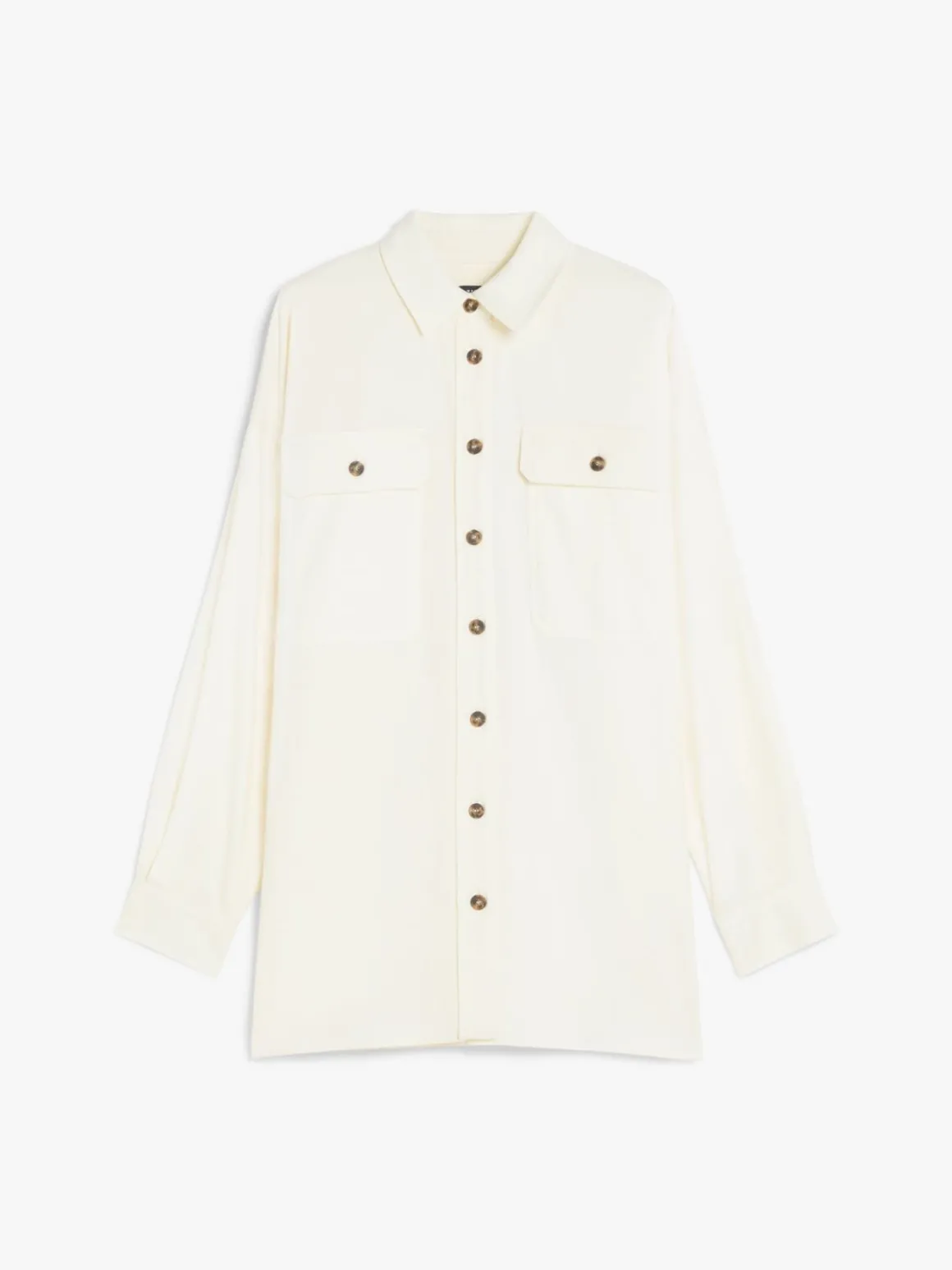 Cotton flannel oversized shirt