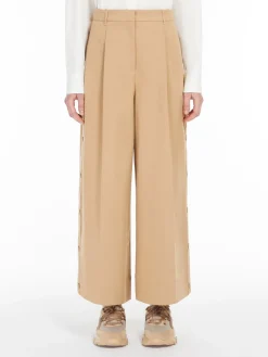 Cotton gabardine trousers