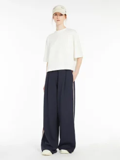 Cotton jersey and viscose T-shirt