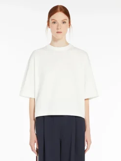 Cotton jersey and viscose T-shirt