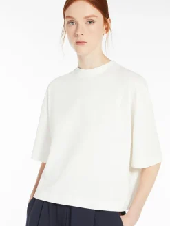 Cotton jersey and viscose T-shirt