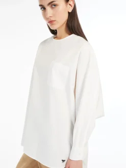 Cotton poplin blouse