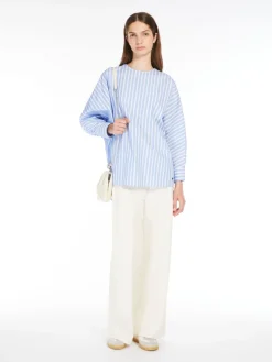 Cotton poplin blouse
