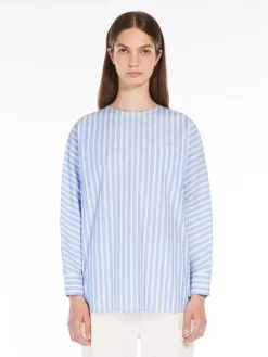 Cotton poplin blouse