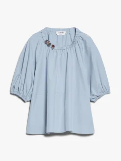 Cotton poplin blouse