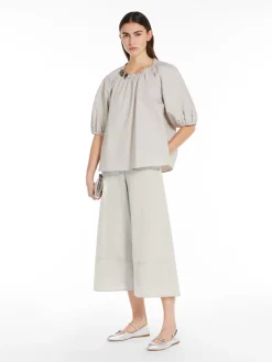Cotton poplin blouse