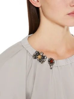 Cotton poplin blouse