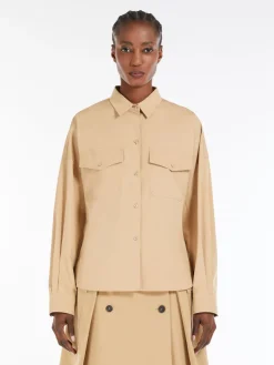 Cotton poplin shirt