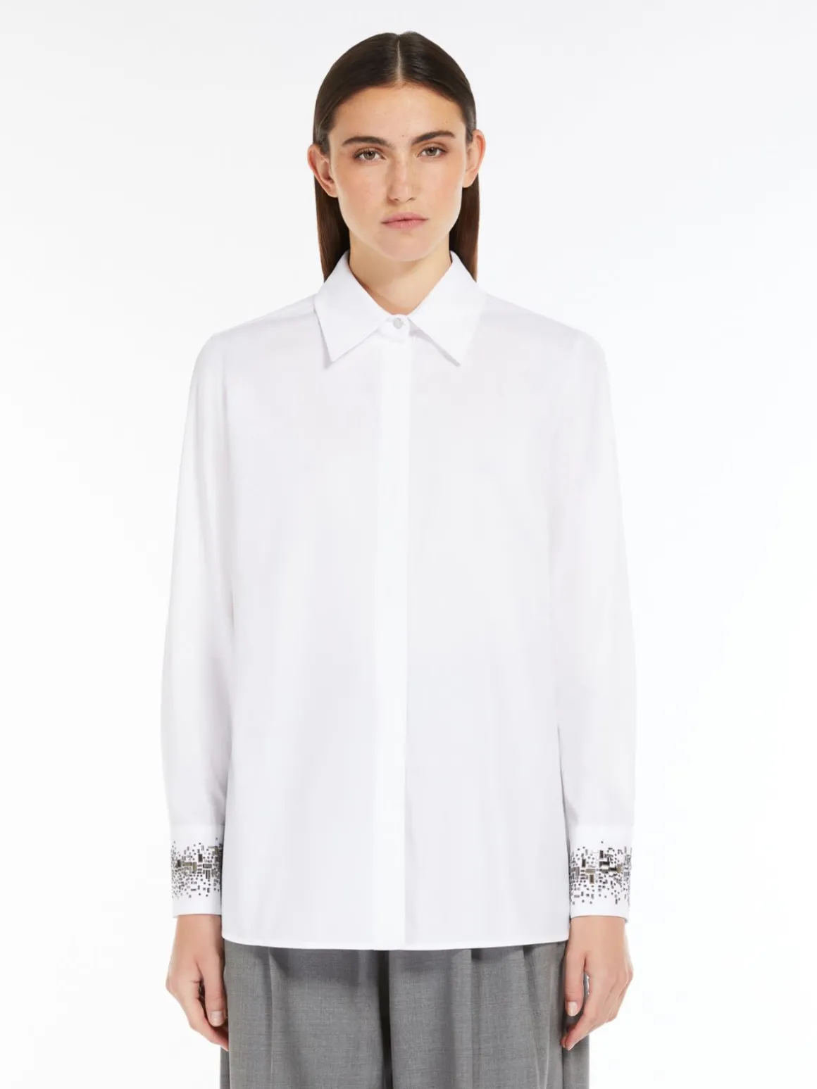 Cotton poplin shirt