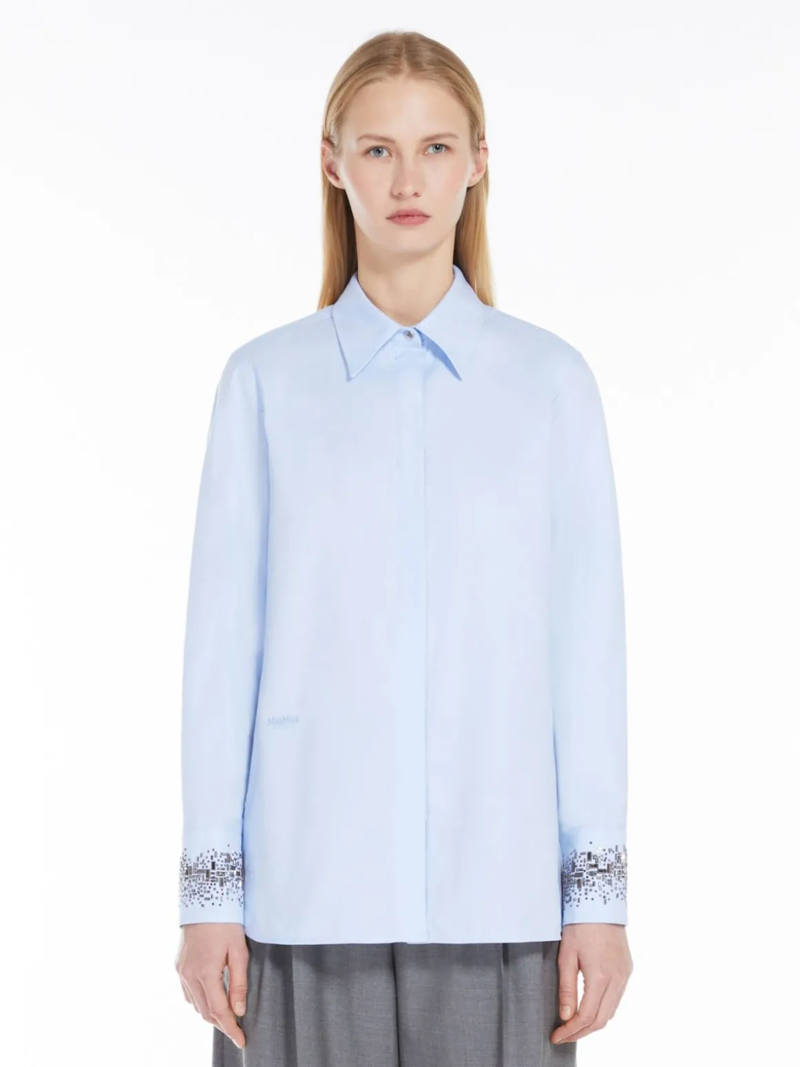 Cotton poplin shirt
