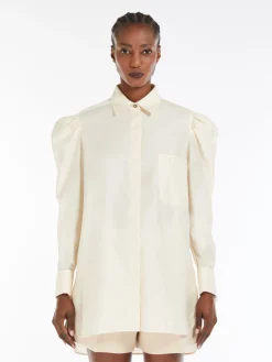 Cotton satin shirt