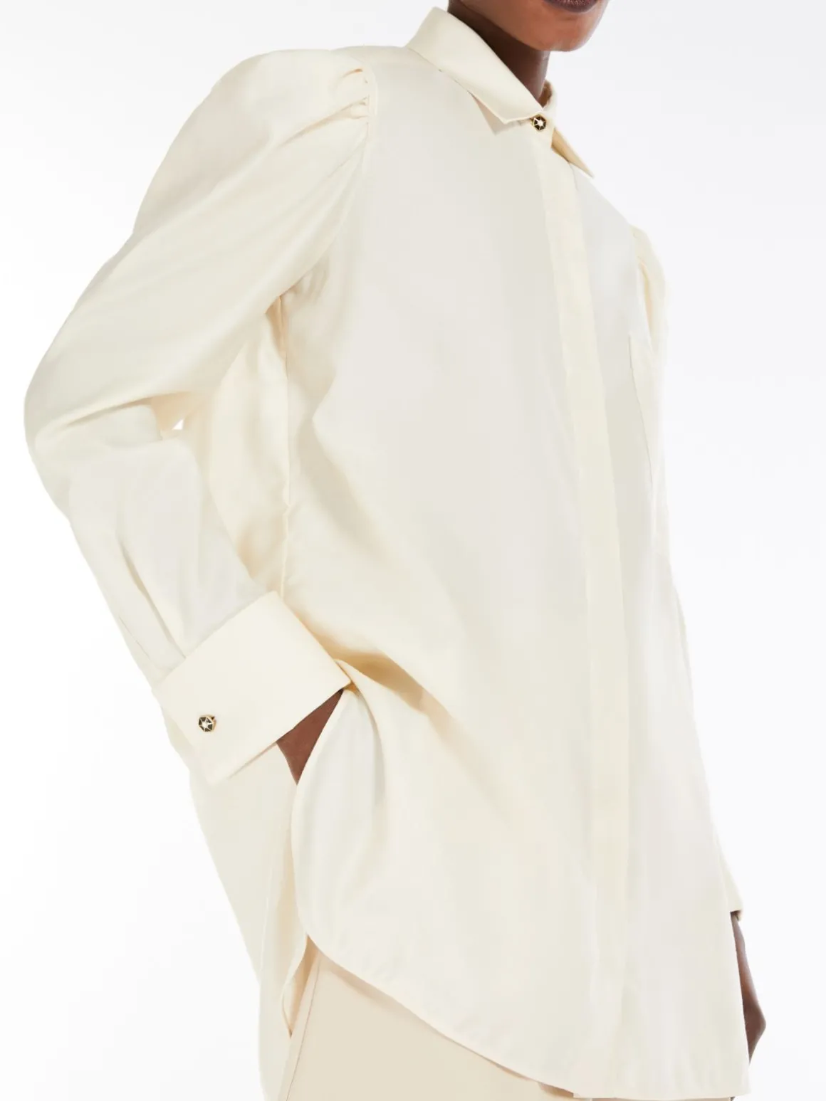 Cotton satin shirt