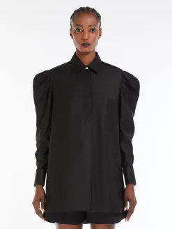 Cotton satin shirt