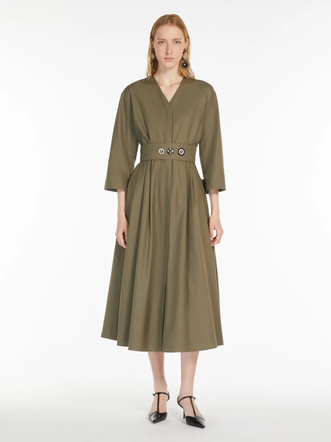 Cotton shirt dress