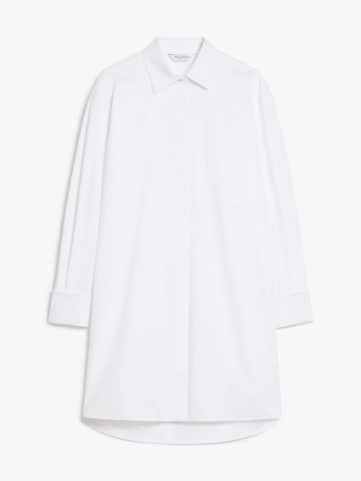 Cotton twill shirt dress