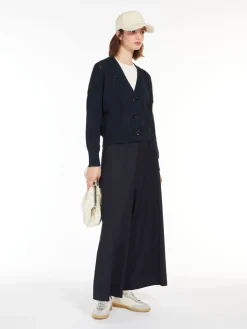 Cotton V-neck cardigan