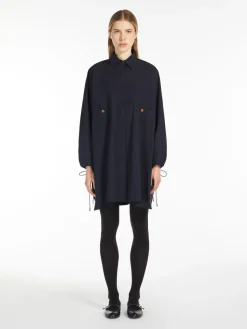 Cotton-poplin shirt dress
