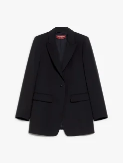 Crepe wool blazer
