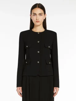 Cropped cady jacket