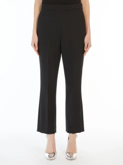 Cropped sablé trousers