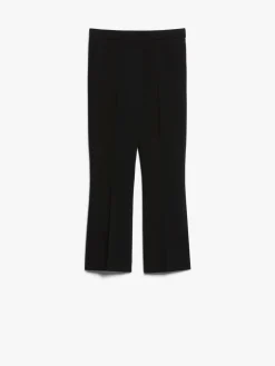 Cropped sablé trousers