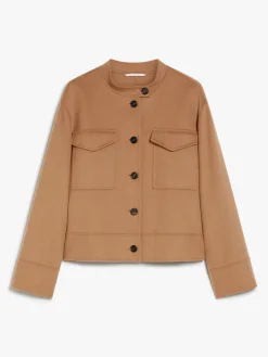 Cropped wool jacket