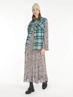 Crêpe de Chine printed dress