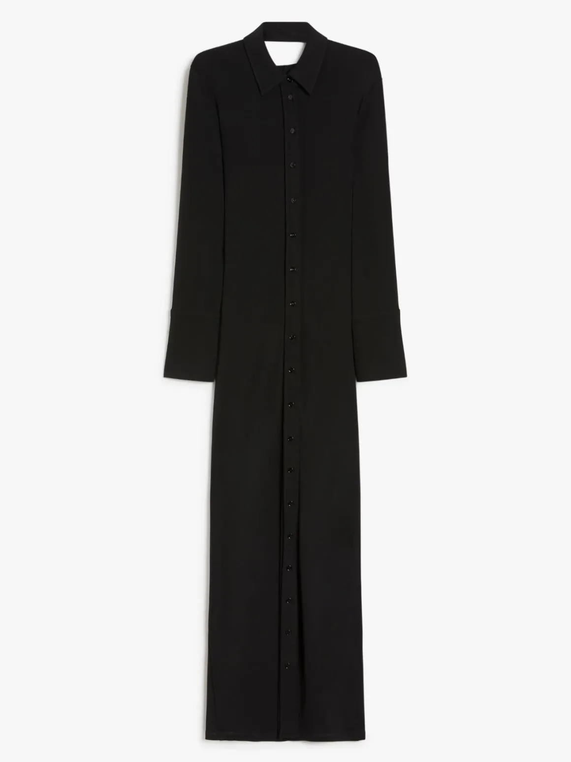 Crêpe jersey shirt dress