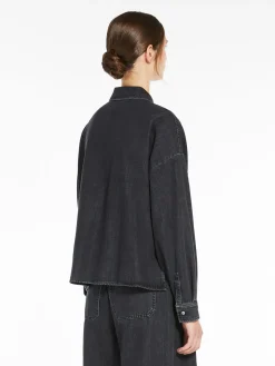 Denim boxy shirt