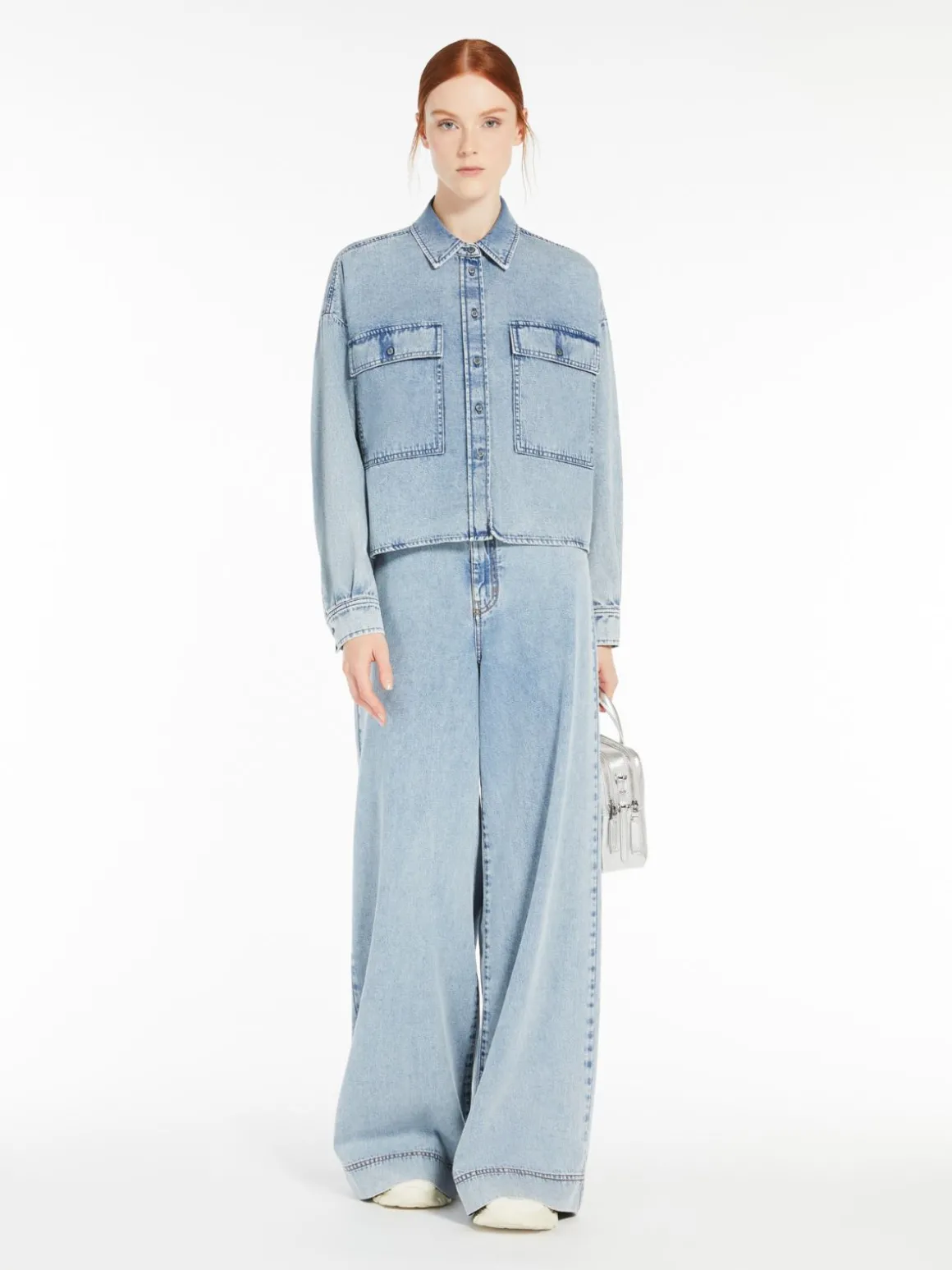 Denim boxy shirt