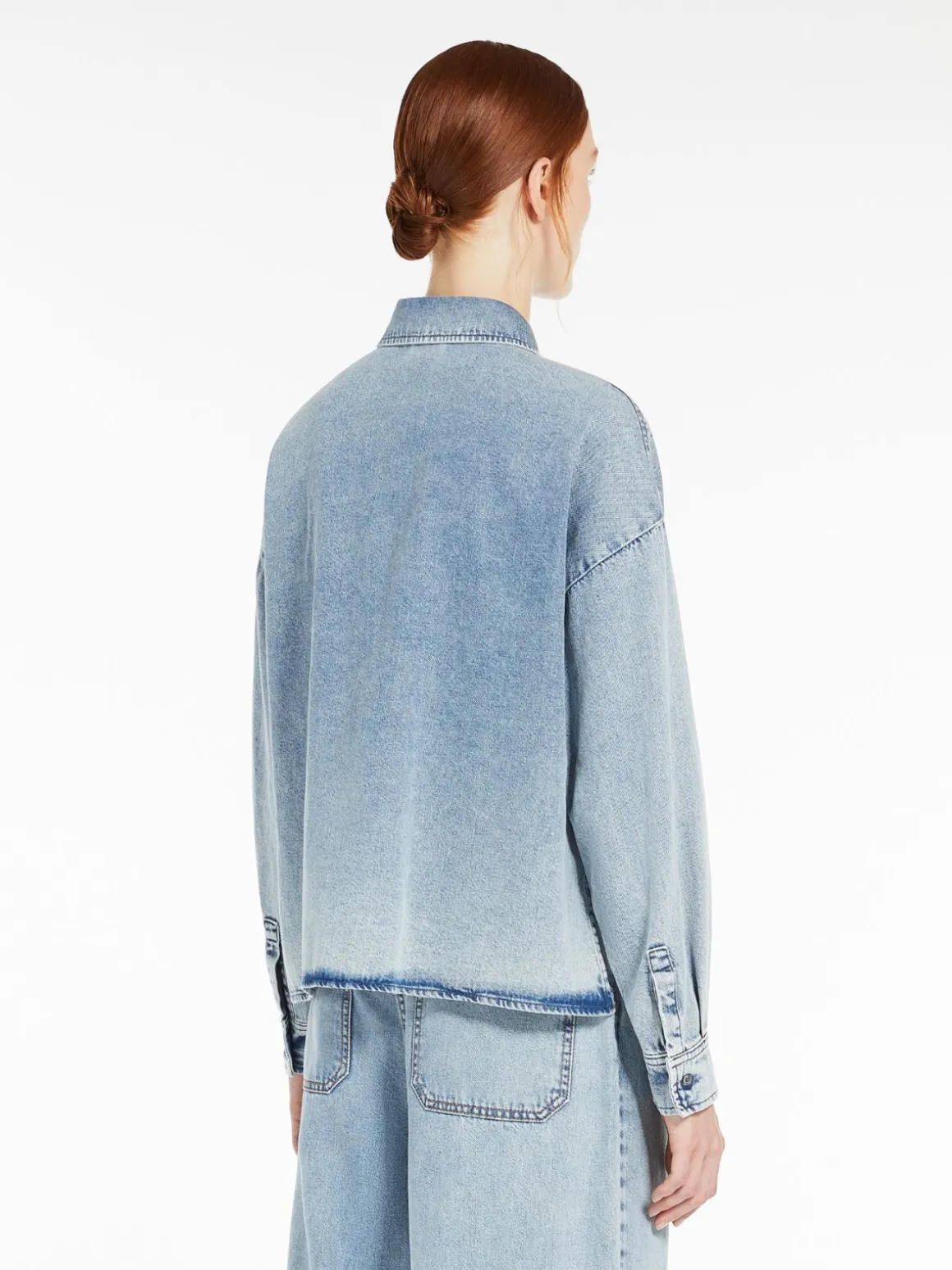 Denim boxy shirt