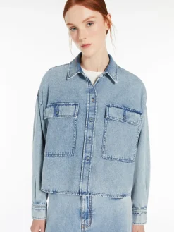 Denim boxy shirt