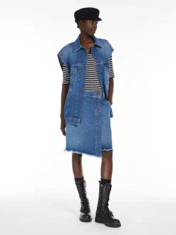 Denim mini skirt