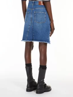 Denim mini skirt
