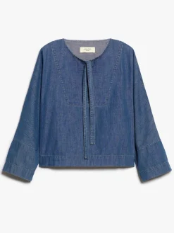 Denim sailor blouse
