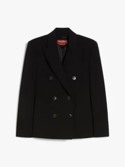 Double-breasted cady blazer