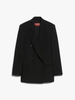 Double-breasted cady blazer
