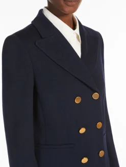 Double-breasted jersey blazer