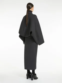 Double-breasted wool and cashmere coat