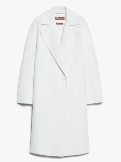 Double-breasted wool and cashmere coat