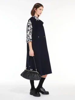 Double-breasted wool coat