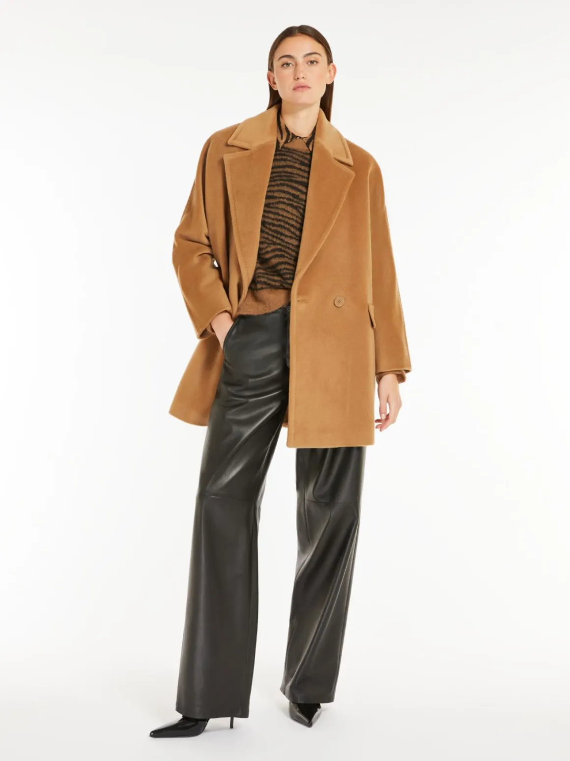 Double-breasted wool jacket