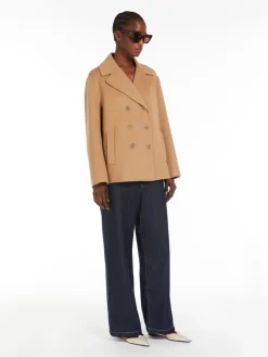 Double-breasted wool jacket