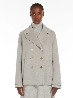 Double-breasted wool jacket