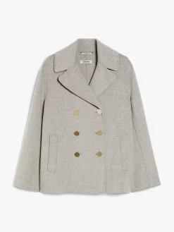 Double-breasted wool jacket